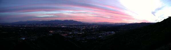 Salt Lake City at Sunset